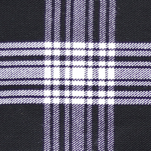 Menzies Dress Dance Black & White Tartan swatch