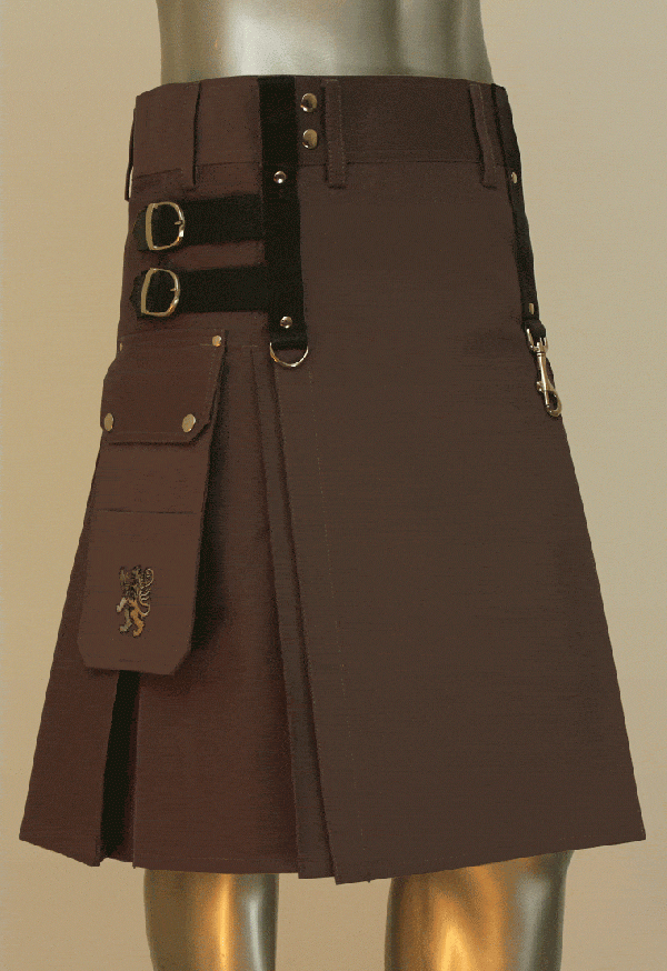 Aesthetic Kilt For SteamPunk In Maroon