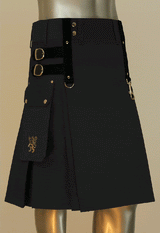 Black Aesthetic Kilt for SteamPunk
