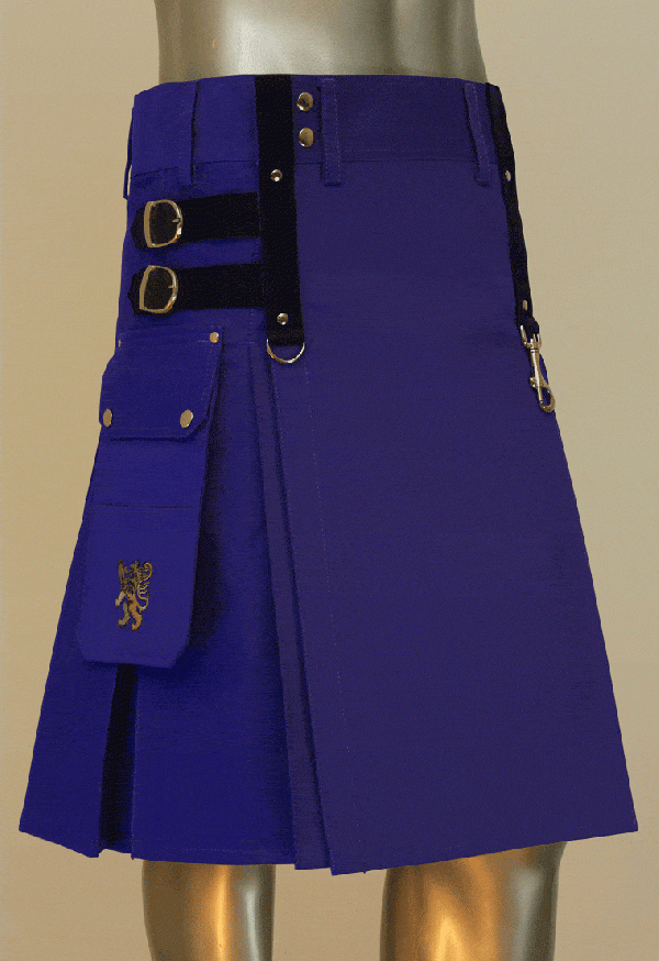 Aesthetic Kilt For SteamPunk In Blue