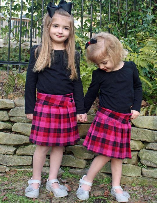 Ensemble gilet et kilt tartan classique écossais pour enfants MADE