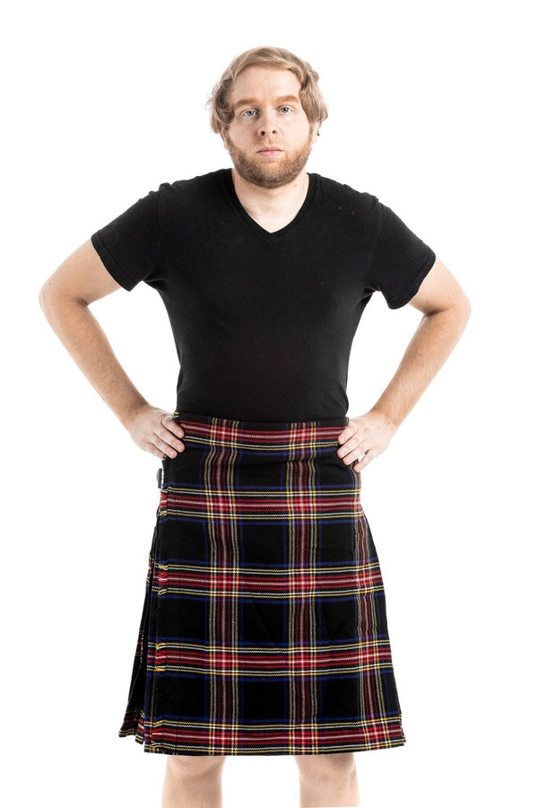 Stewart Black Tartan Kilt