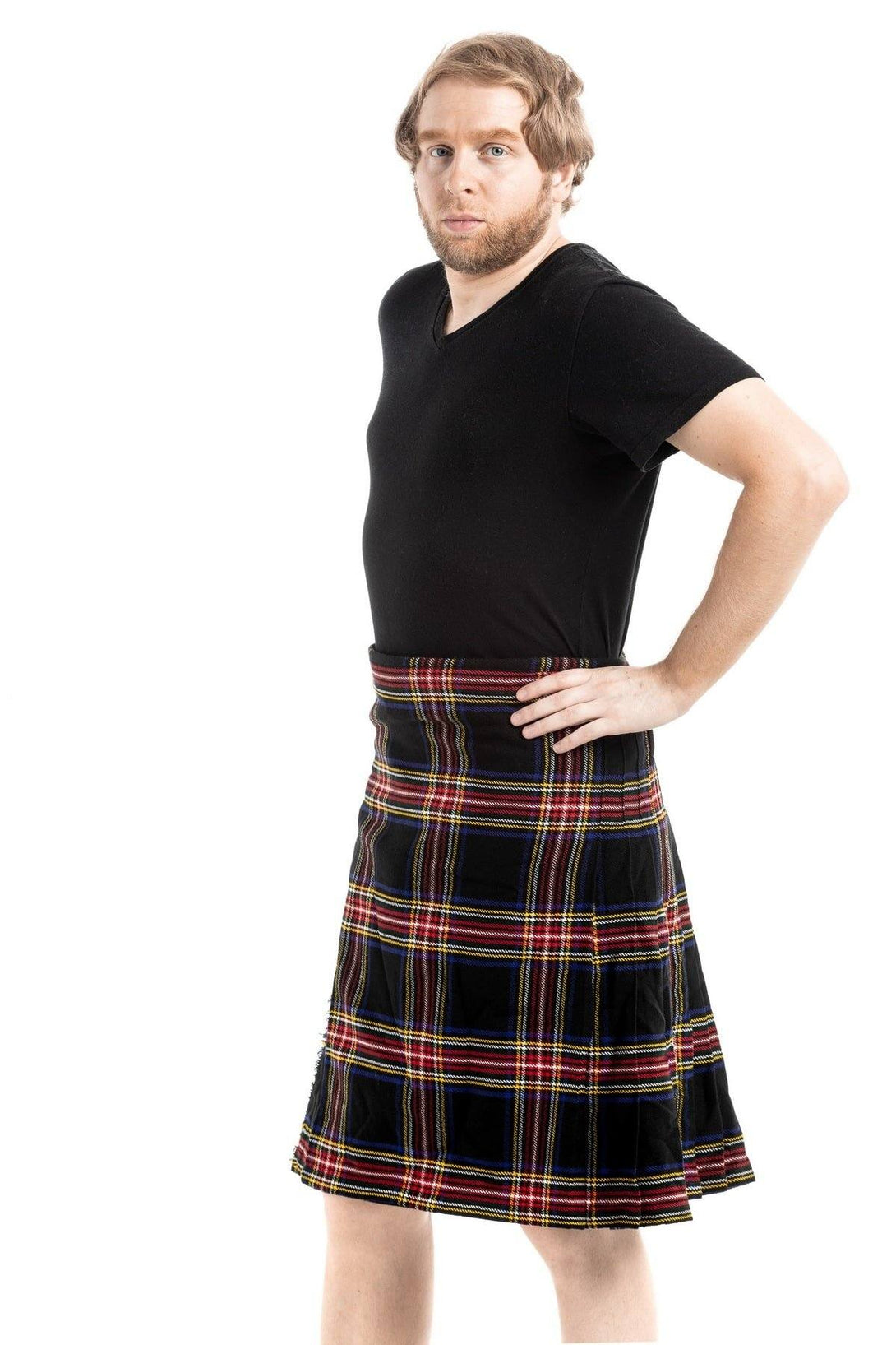 Buy Black Stewart Tartan Kilt