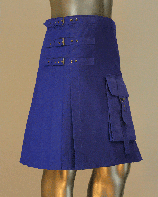 Brutal Grace Utility Kilt in Blue