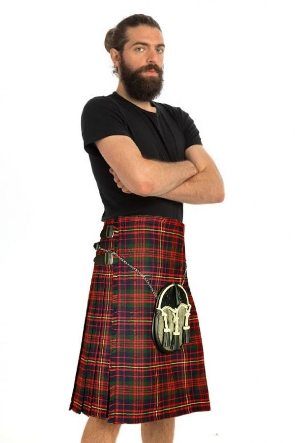 Cameron of Erracht Tartan Kilt - left