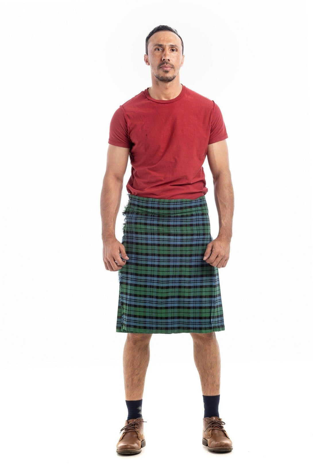 Campbell Tartan Kilt - front view