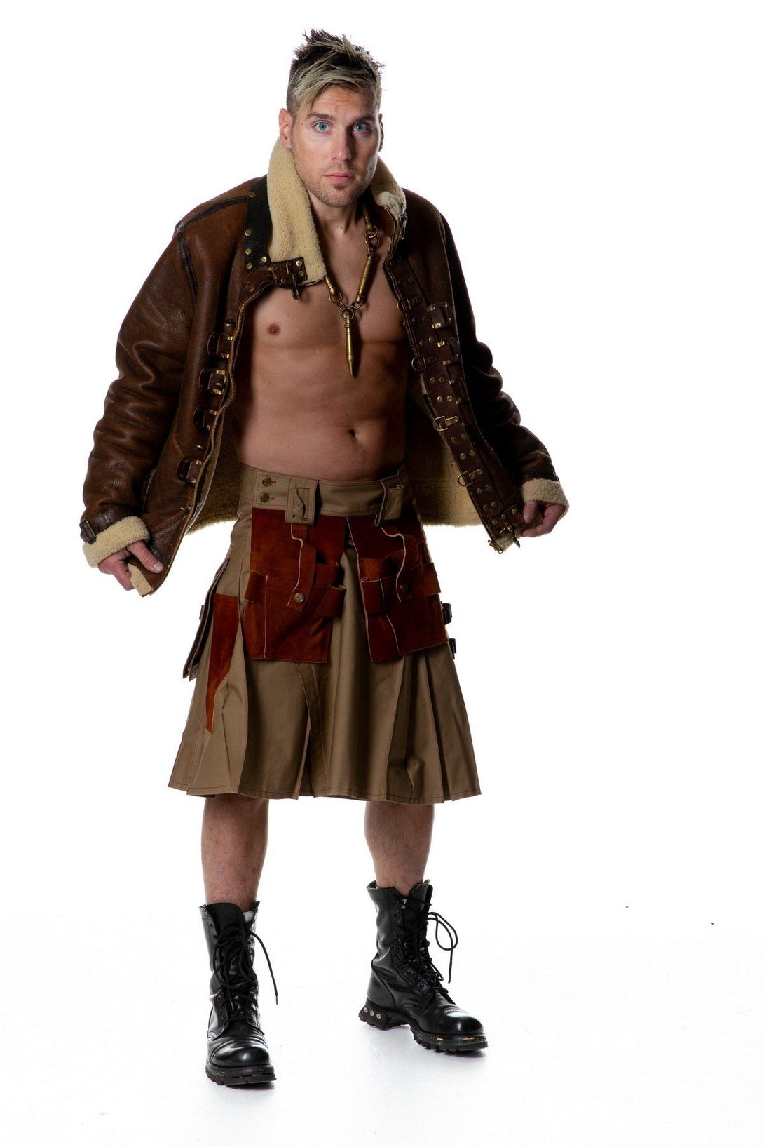 Khaki Utility Kilt