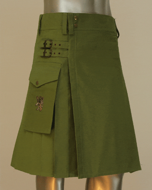 Casual Kilt For Every Men In Green