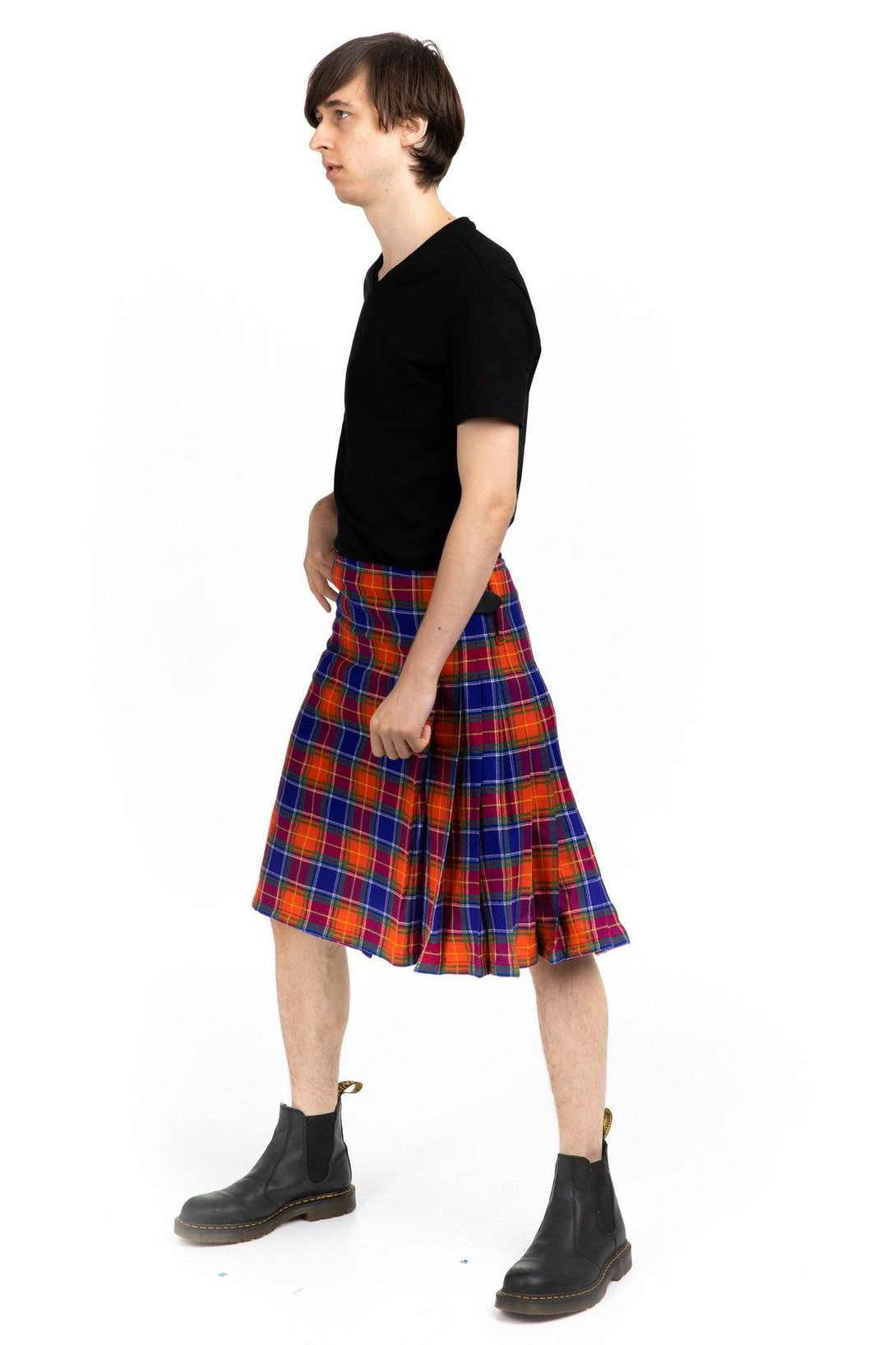 chinese scottish tartan kilt-left