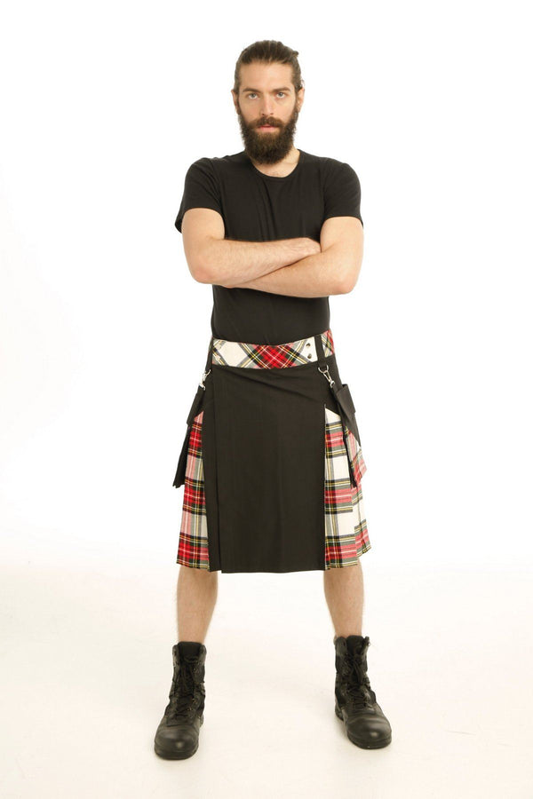 Classic Style Stewart Tartan Hybrid Kilt