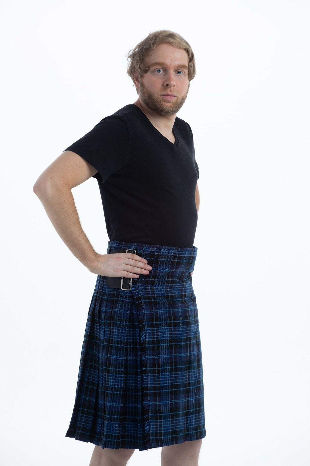 Blue Clergy Tartan Kilt 