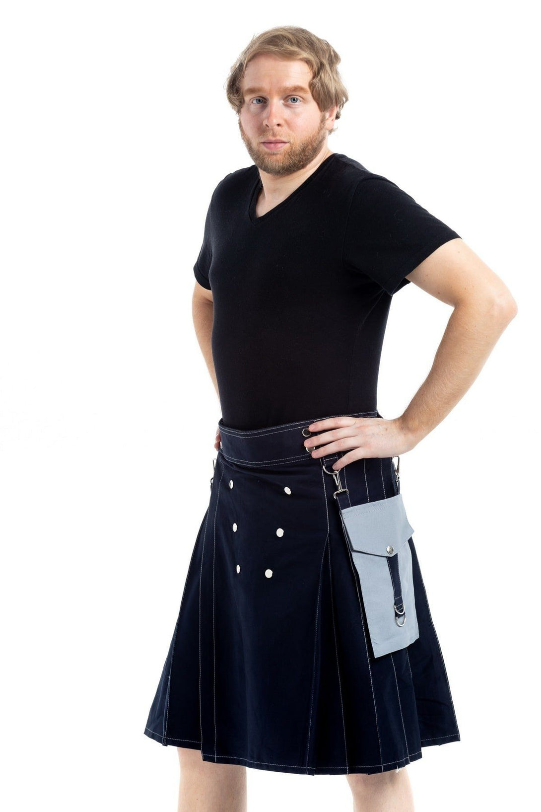 Black Utility Kilt