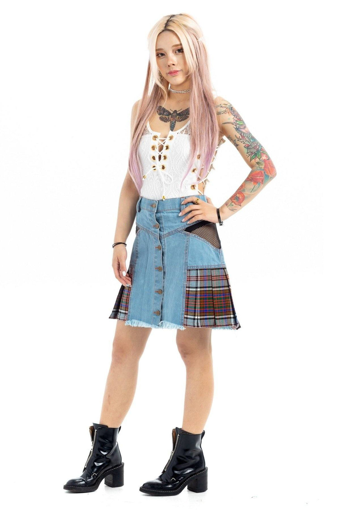 Blue denim Kilt