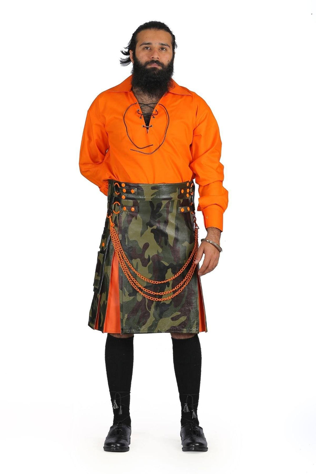 Exotic Hybrid Leather Kilt