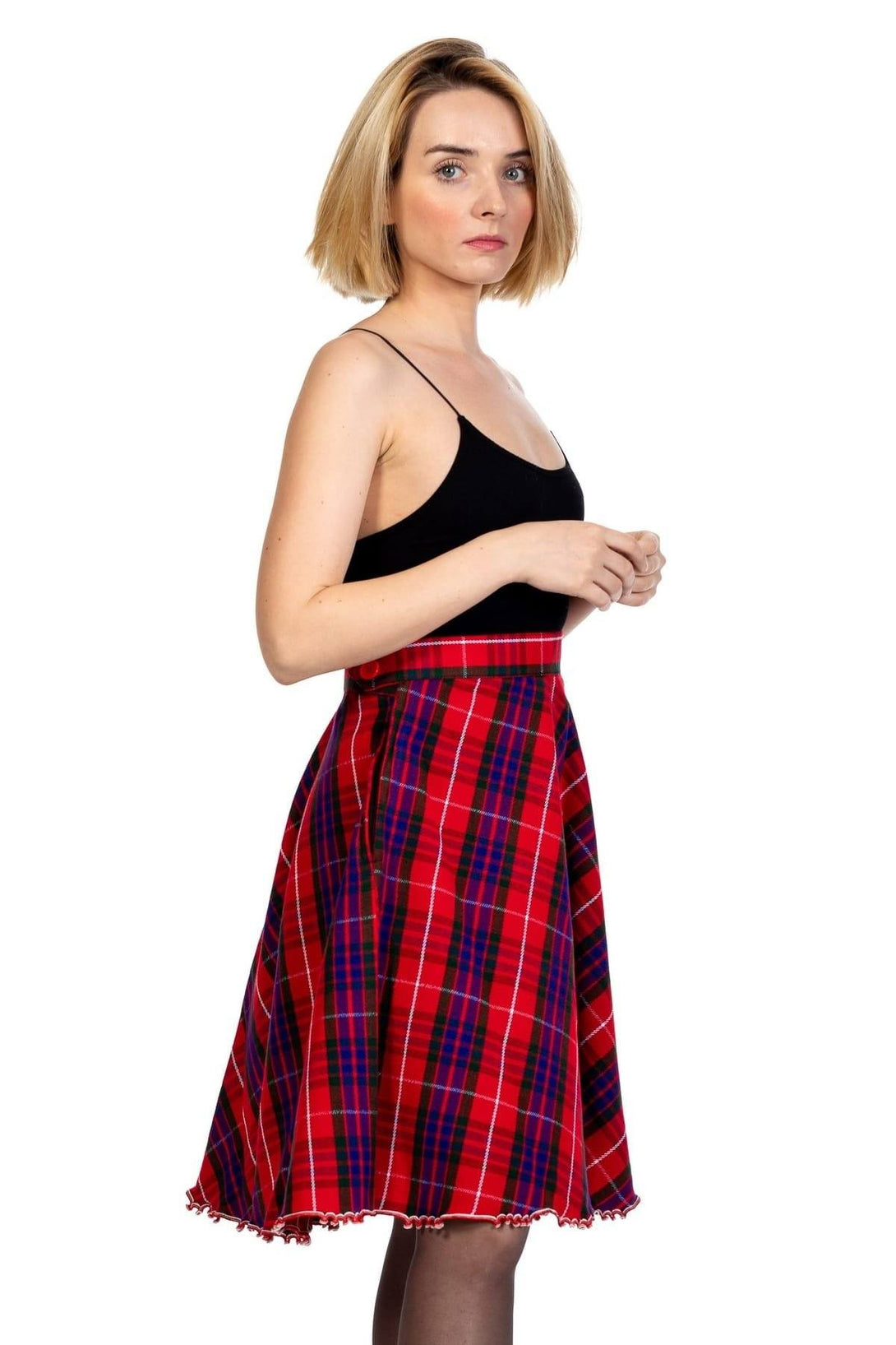 Plaid A-Line Skirt-right