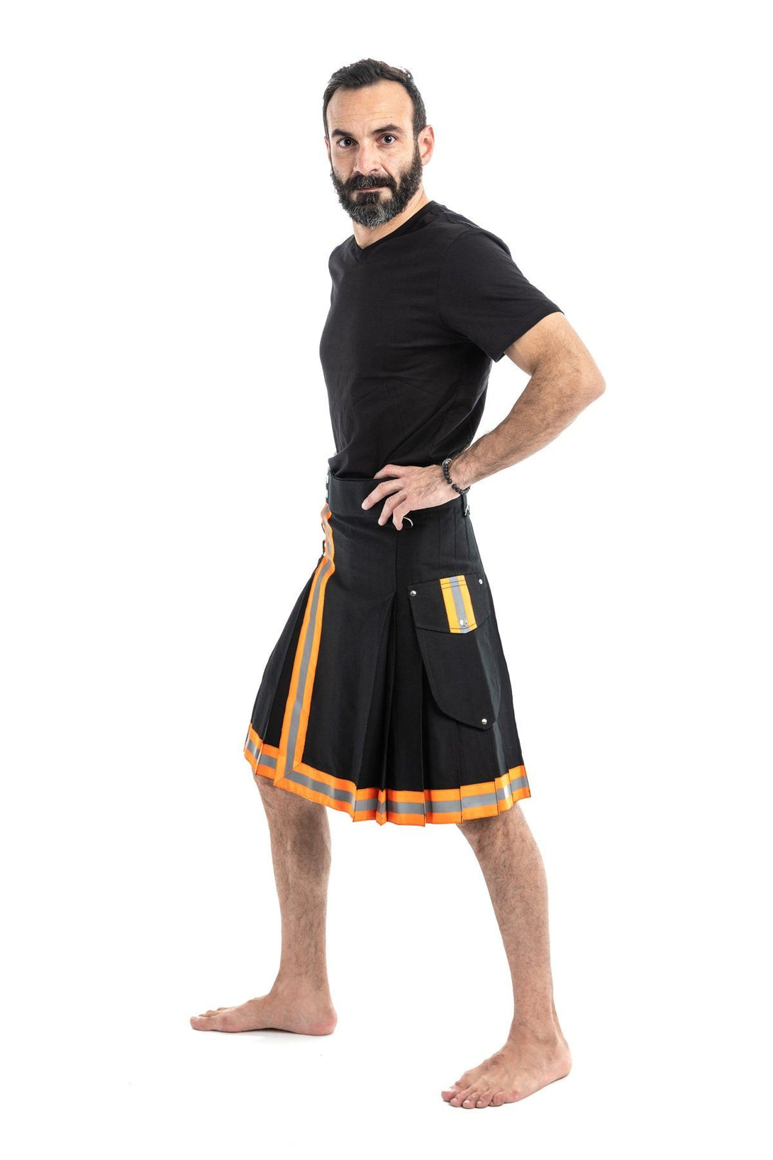 FireFighter High Visibility Kilt In Black