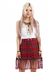 Buchanan Fringe Tartan Skirt