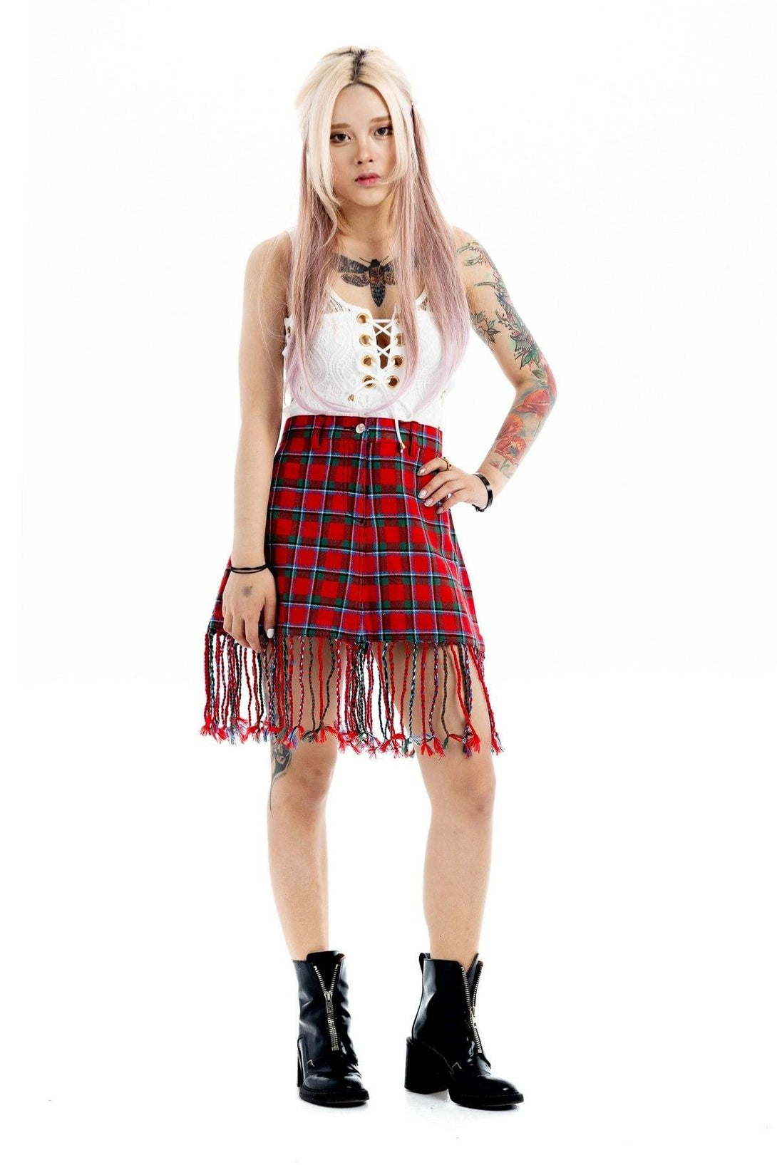 fringed skirt