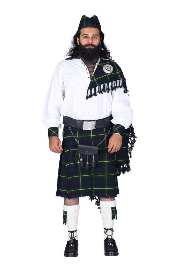 gordon tartan kilt and outfit