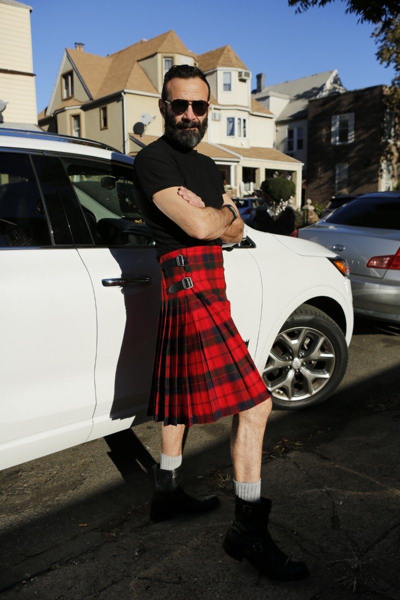 grant modern tartan kilt