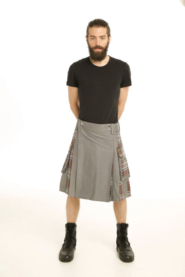 Gray Hybrid Kilt 