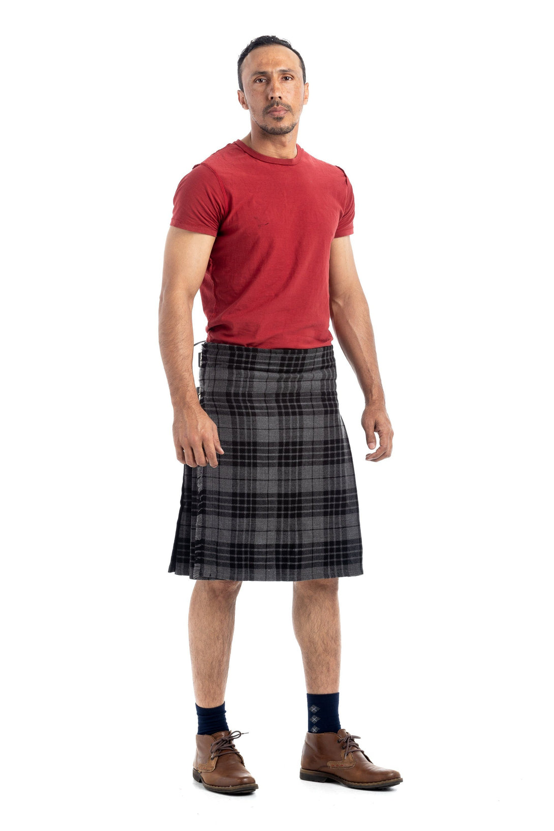 Grey Spirit Tartan Kilt-left