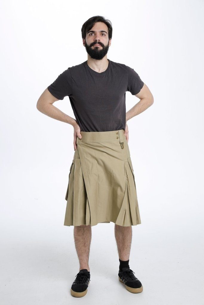 Men Utility Kilt - Front side view