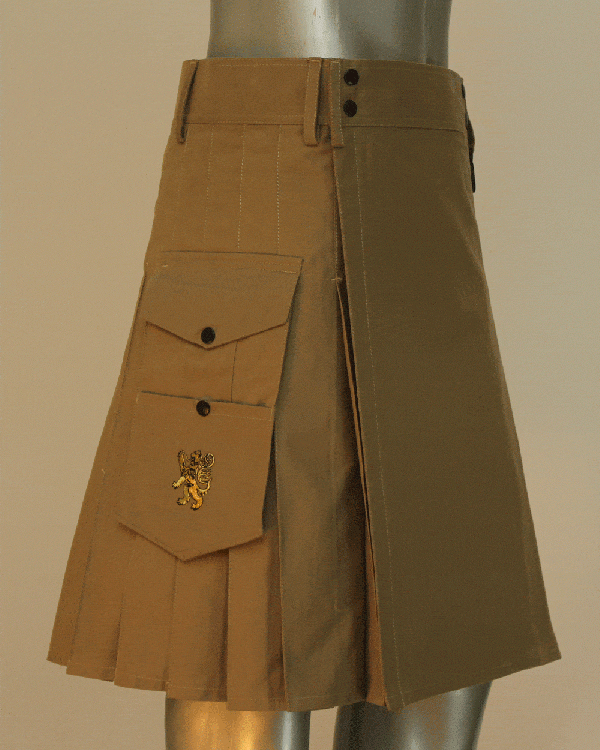 Brown Great Kilt For Stylish Men Side