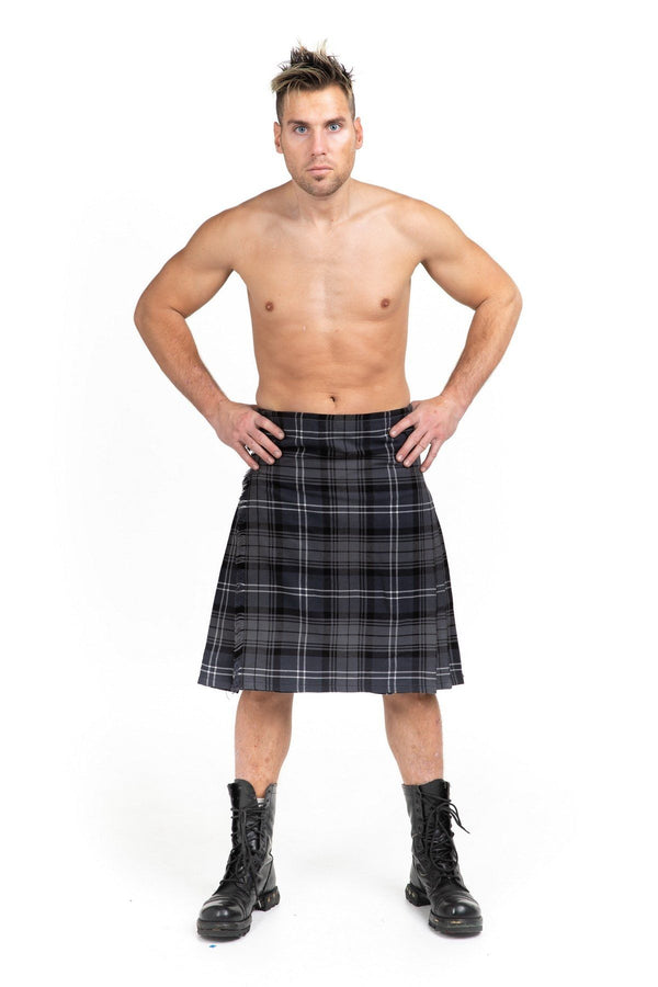 Grey Watch Tartan Kilt - Front