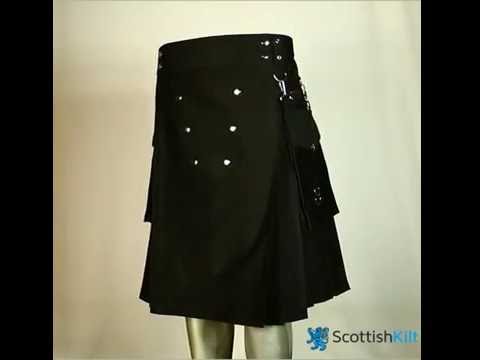 Detachable Pockets Kilt For Running Man - Video