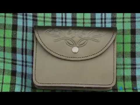 Leather Bag Piper Casual Sporran Bag - video