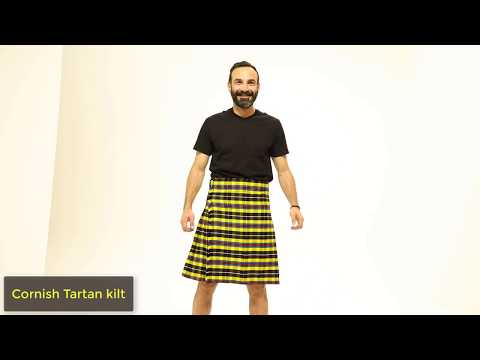 Cornish Tartan kilt - video