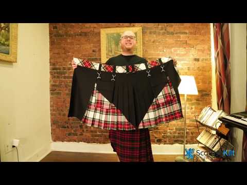   Classic Style Stewart Tartan Hybrid Kilt - Video