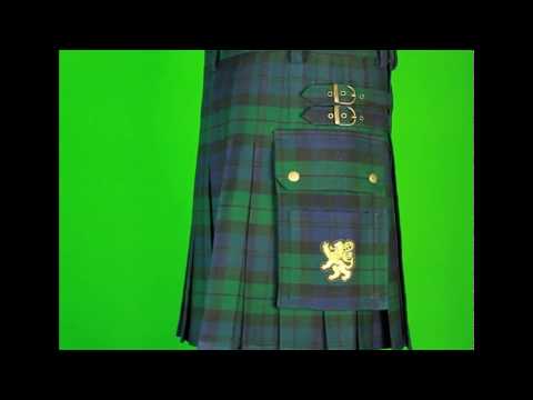 Black watch tartan kilt video