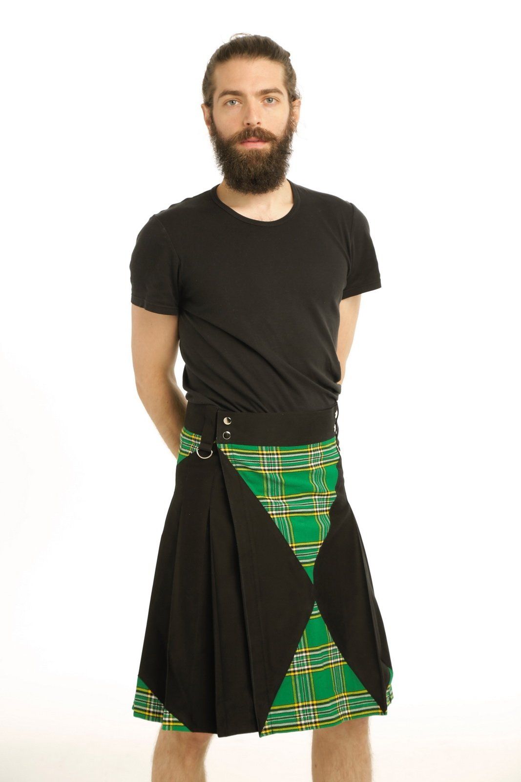 Irish Hybrid Kilt - Front Side View