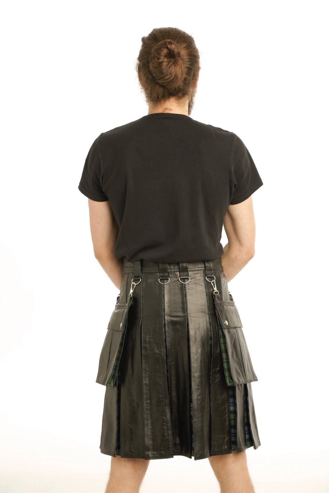 LEATHER HYBRID KILT- Back Side View