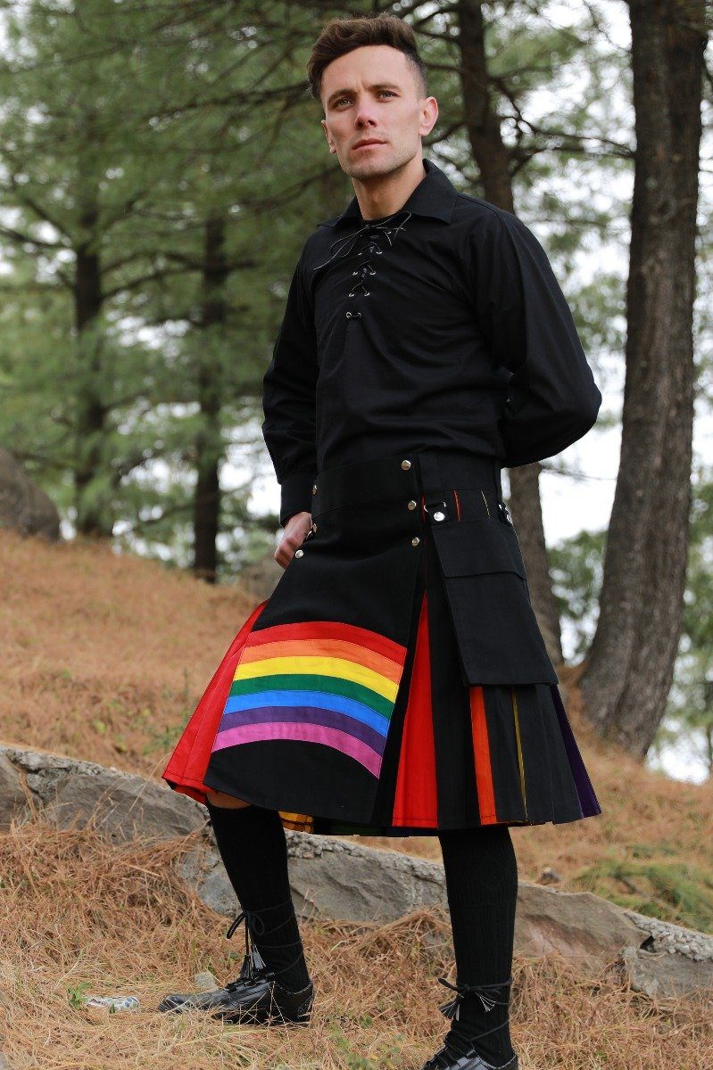 LGBT Gay Pride Kilt-left