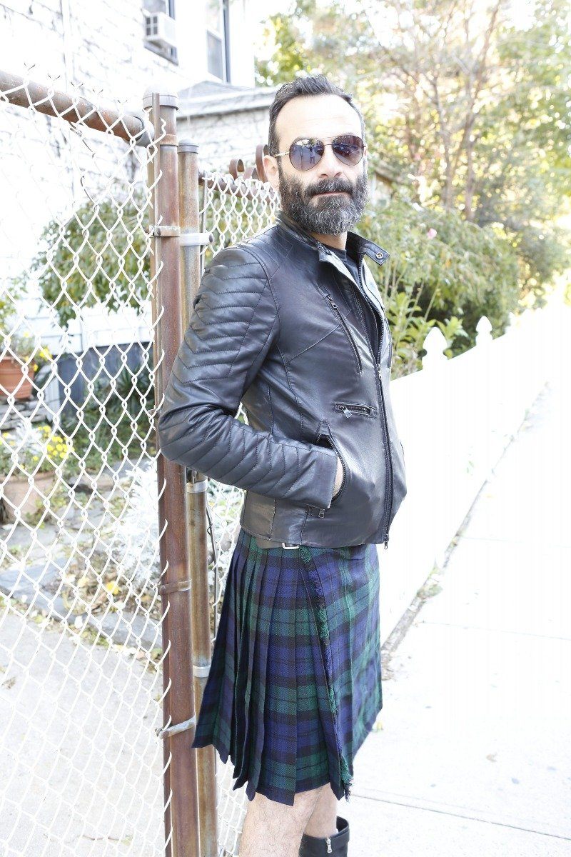 mackay tartan kilt - side view