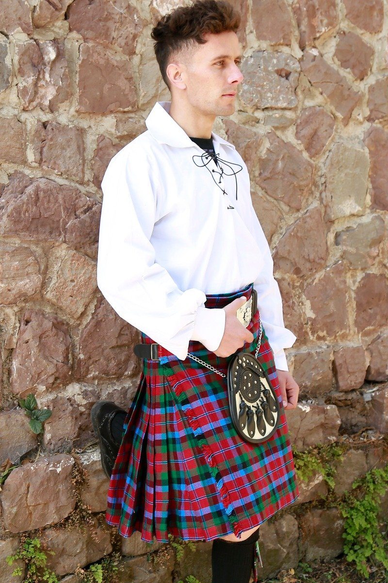 MacNaughton Tartan Kilt - Right side view