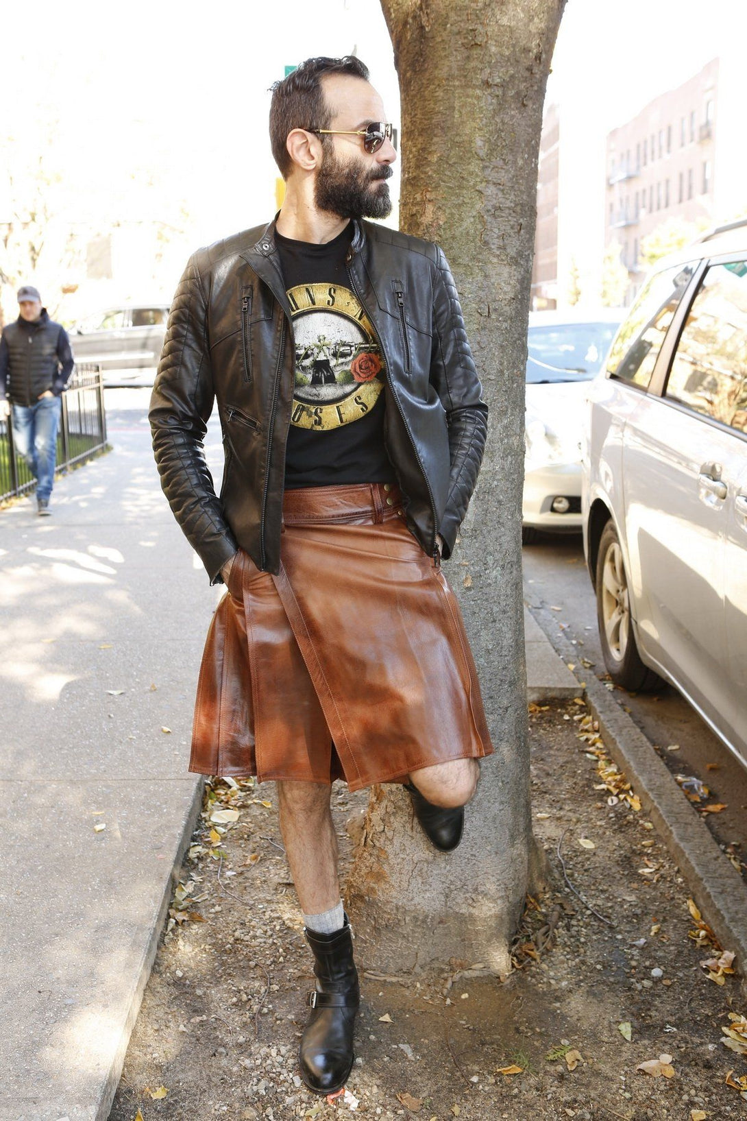 Mens Cowhide Leather Kilt For Sale