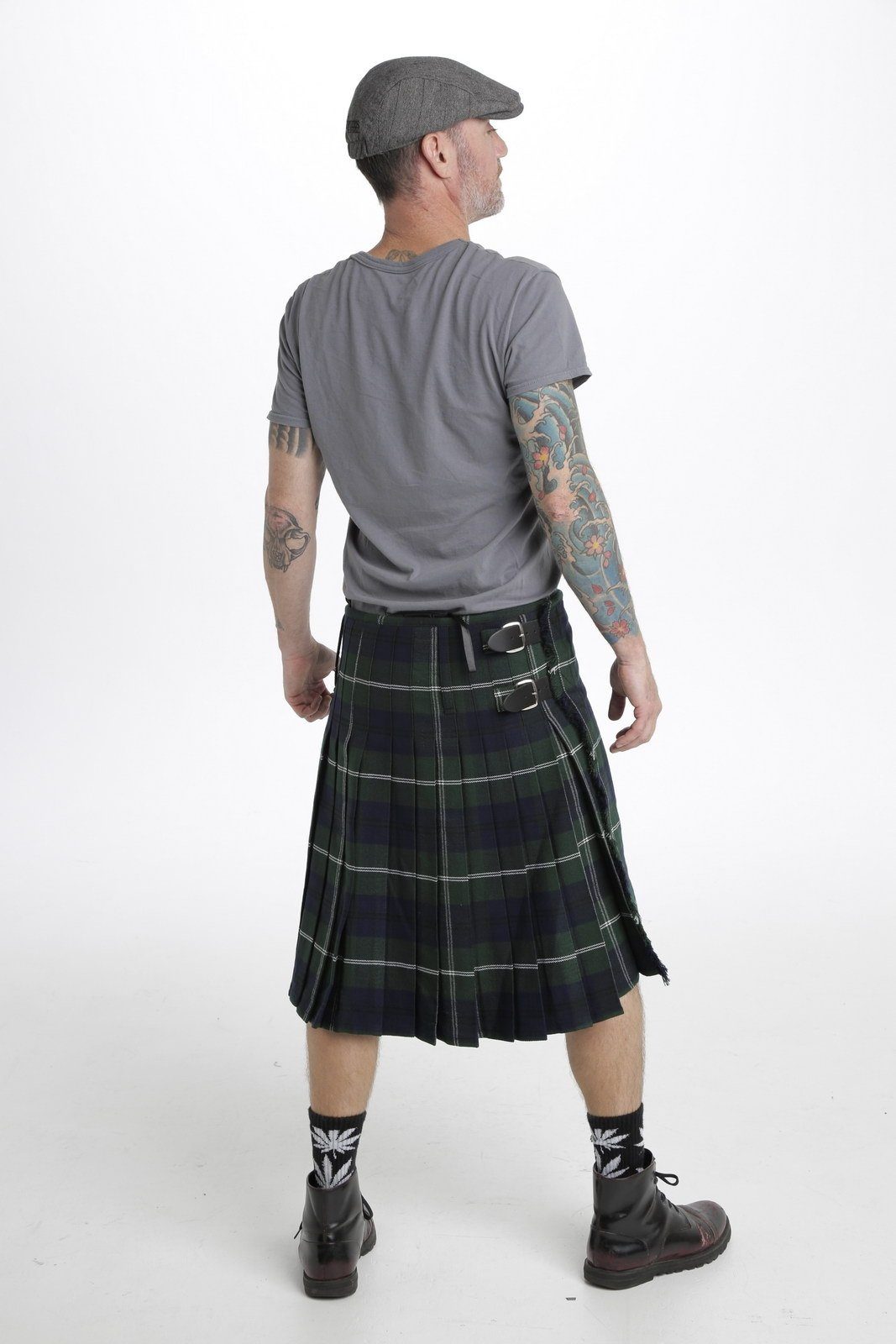 OLIPHANT TARTAN KILT - Back side view