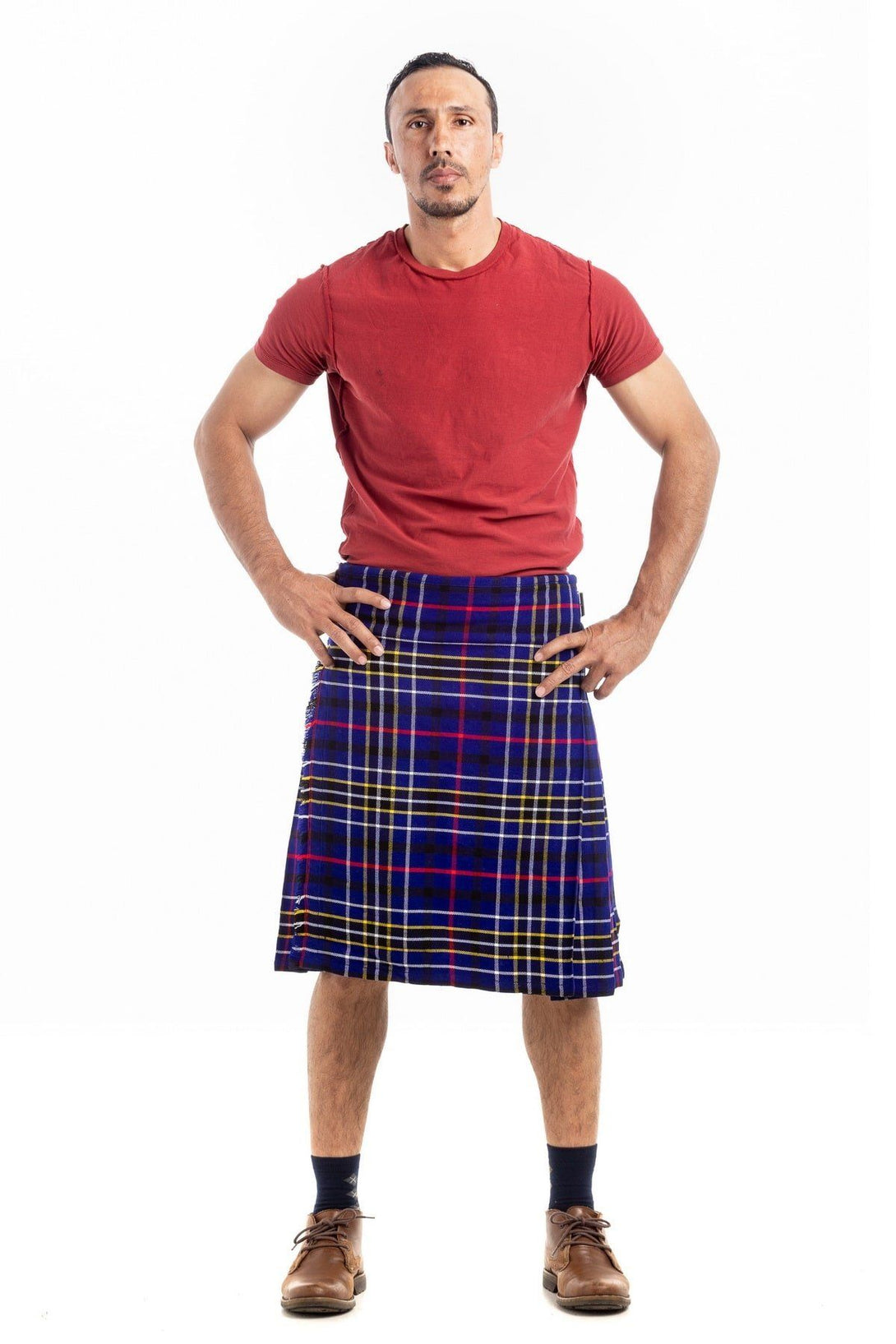 MODERN BLUE TARTAN KILT FOR SALE