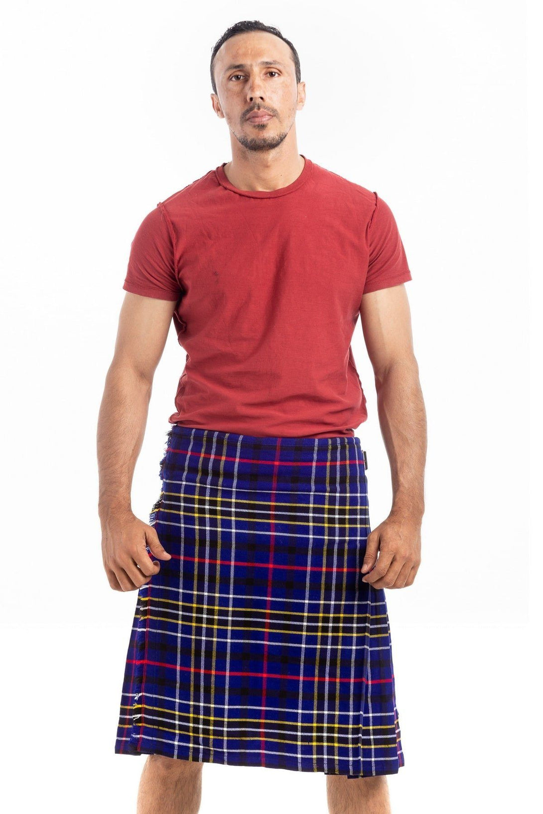 Modern Blue Tartan Kilt