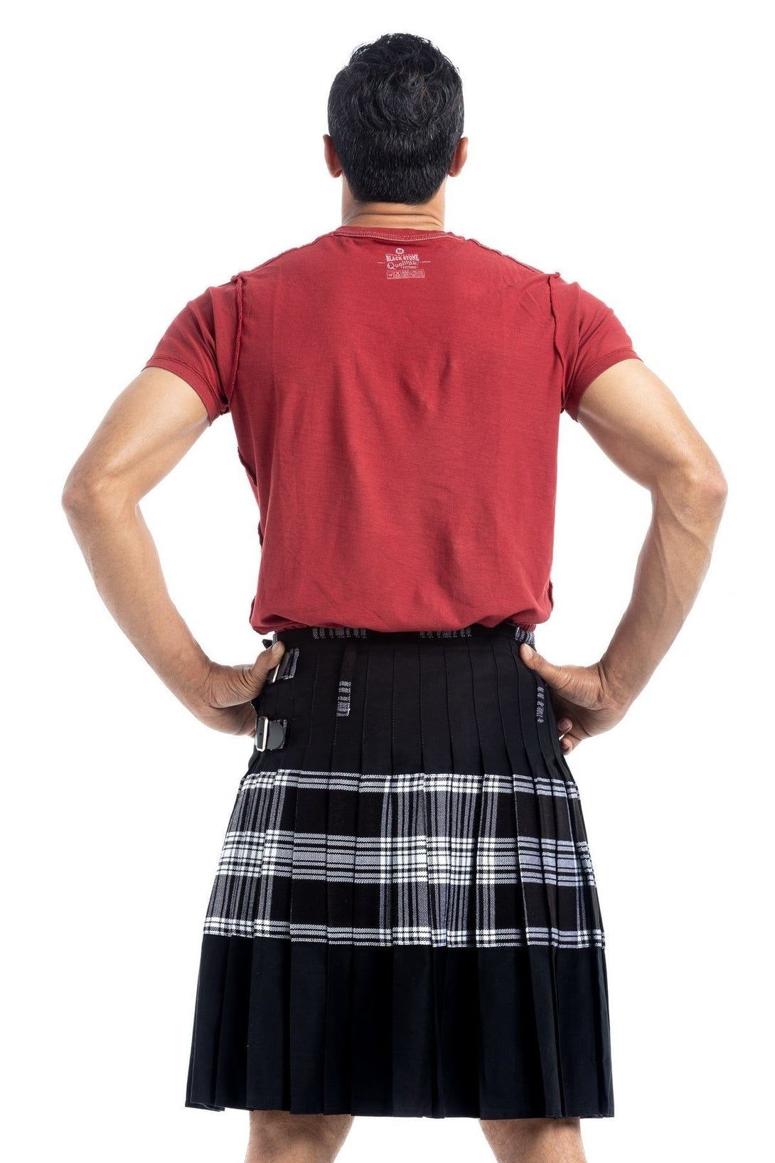 Modern Tartan Hybrid Kilt - Back Side View