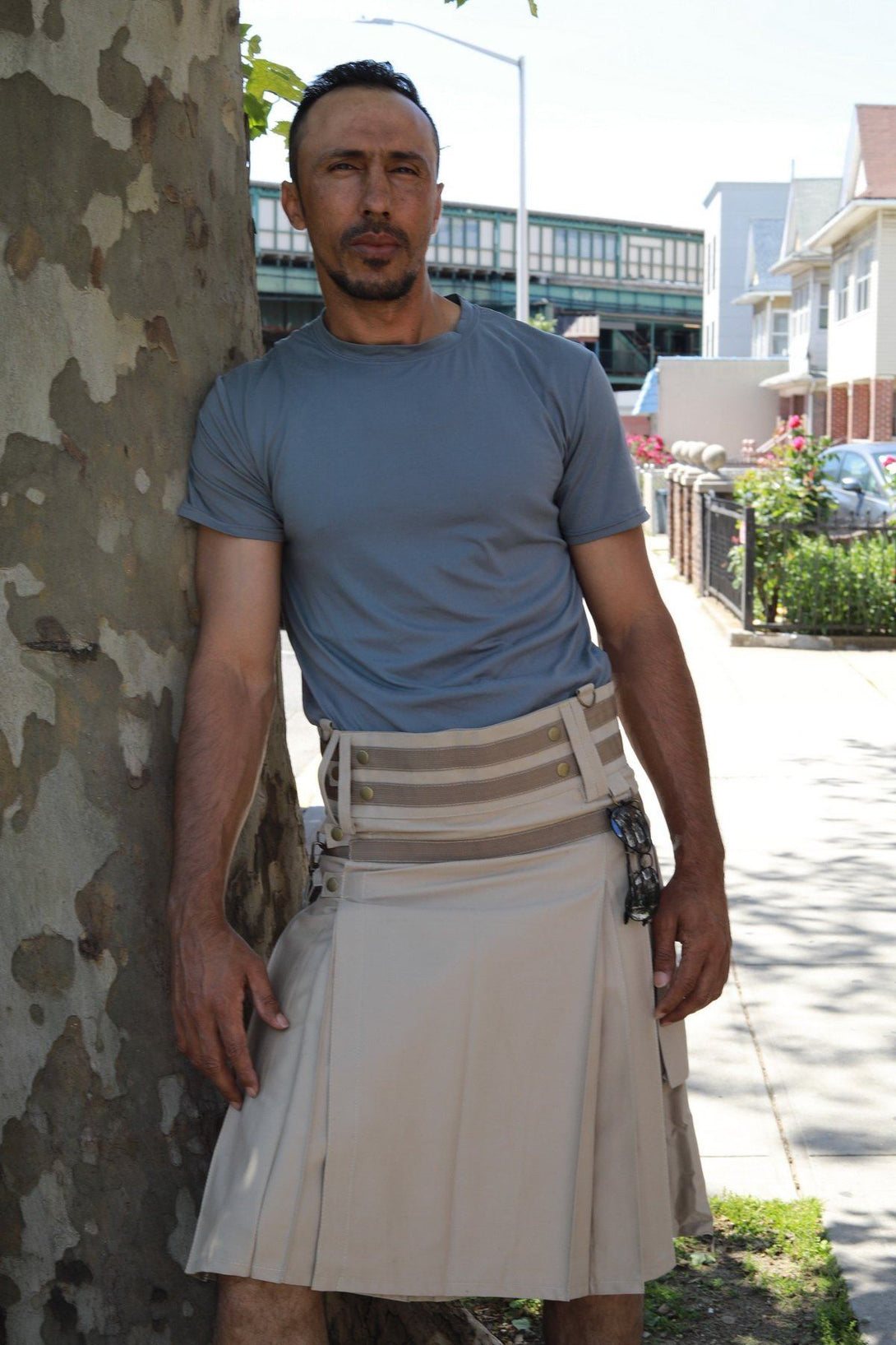 Modern Utility Kilt - Front Side View