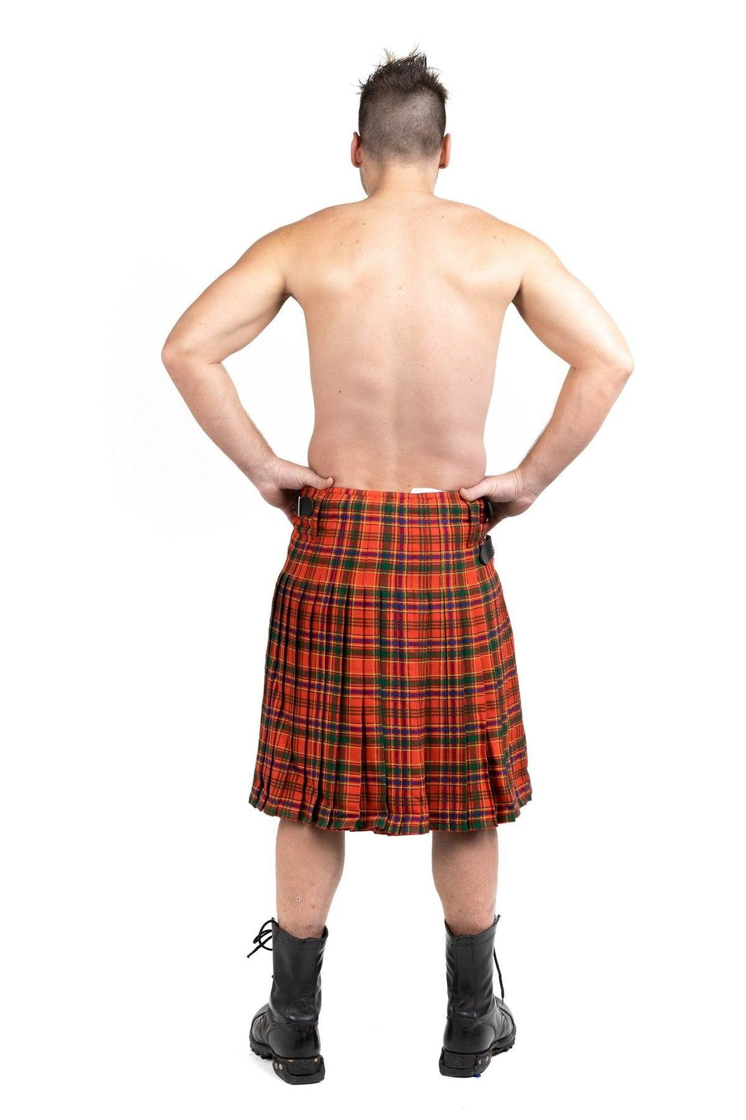 Munro Tartan Kilt - Back side view