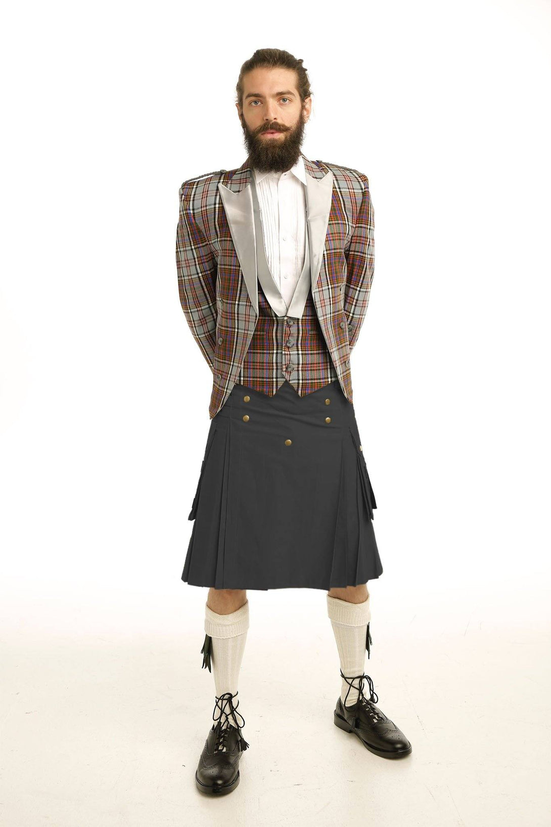 Dual Fabric Prince Charlie Kilt Attire