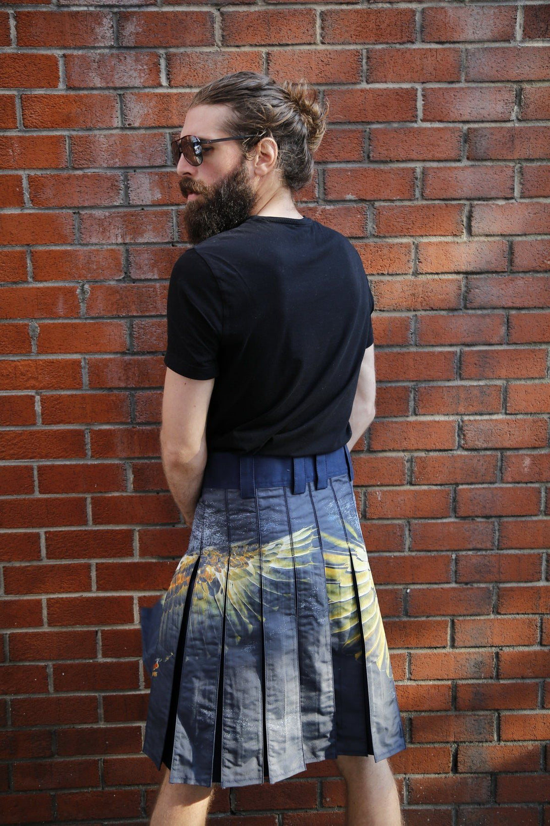 Kilt for Fashionable Men - Back Side View