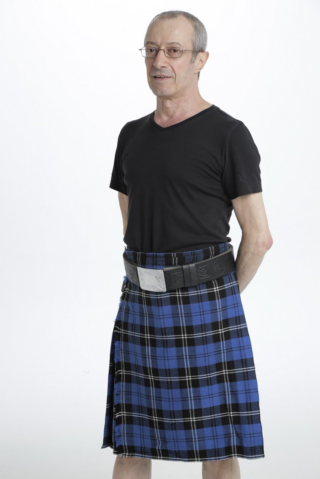 Blue Ramsay tartan kilt for sale