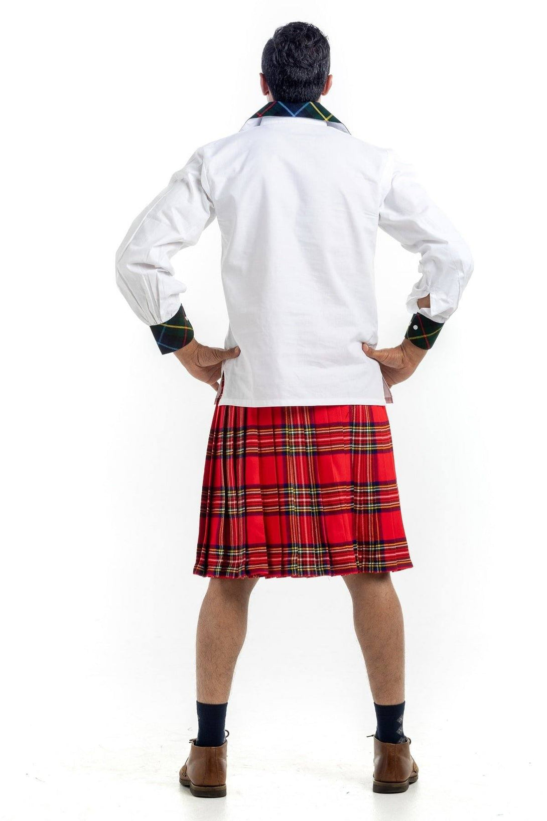 Royal Stewart kilt back